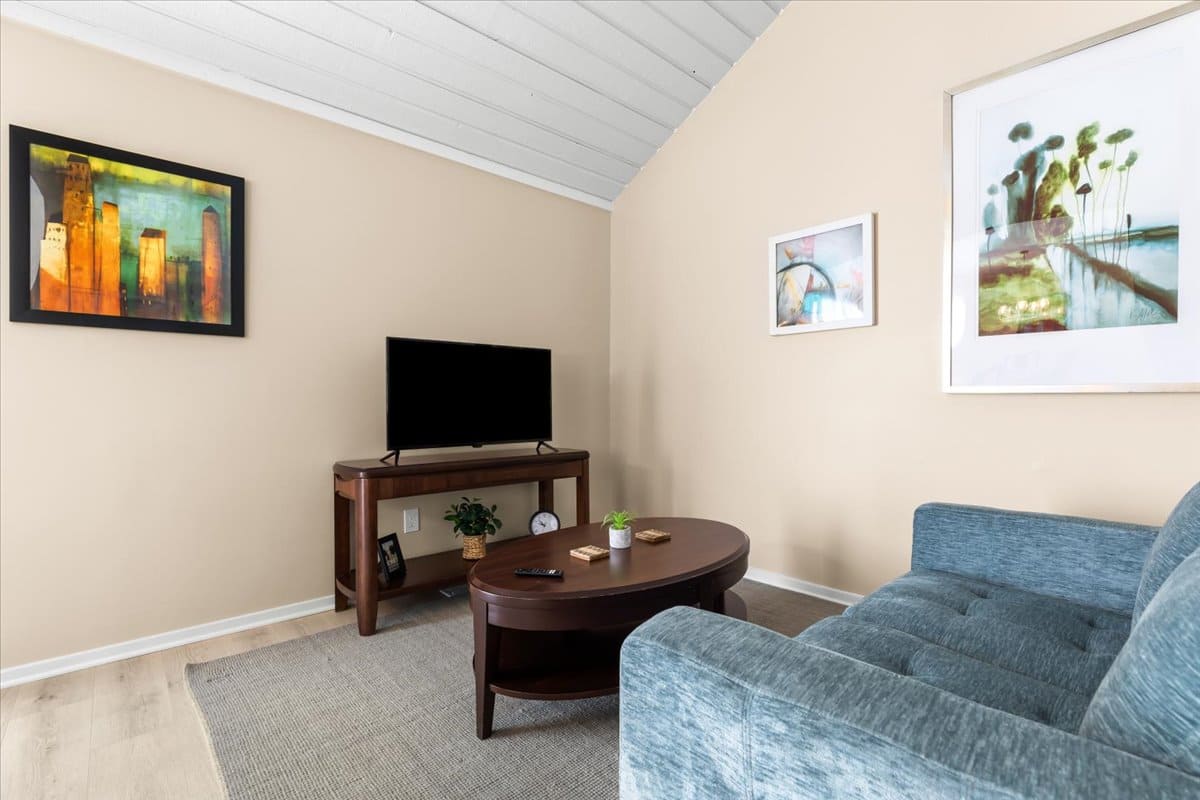 Living area in the New Hudson property