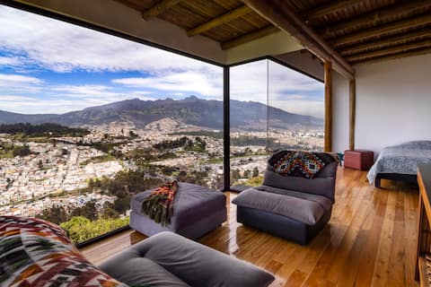Panoramic Mountain Loft with Cotopaxi Views