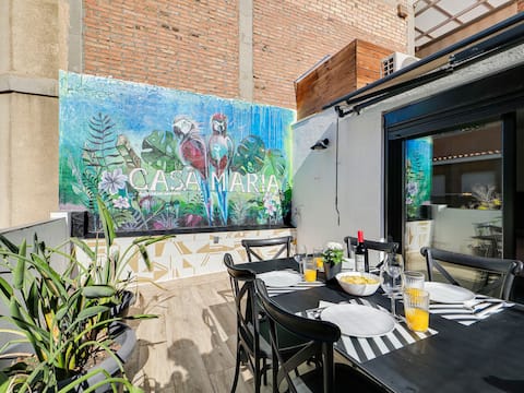 Cosy House, 4 BR private Terrace close to FIRA