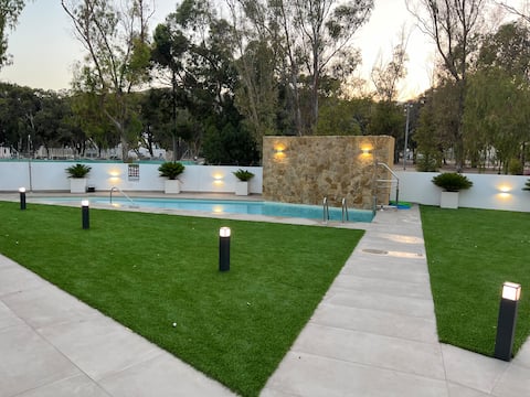 The house of eucalyptus trees