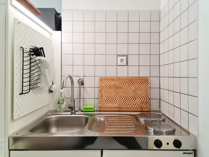 B: Smart-studio, Balkon, Zentral, Modern, Wlan - Essen