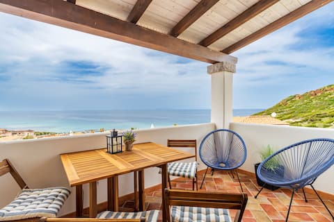 Olivastro, with a terrace overlooking the sea