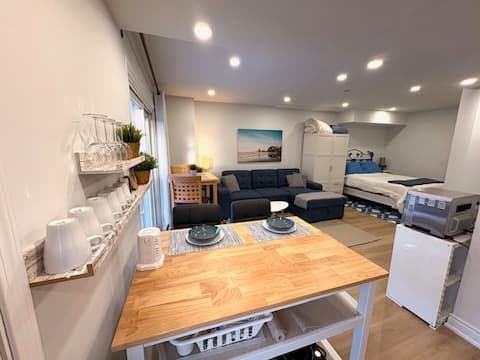Top Airbnb: Charming 1BR Studio Smart TV & Backyard Walkout in Churchill Meadows