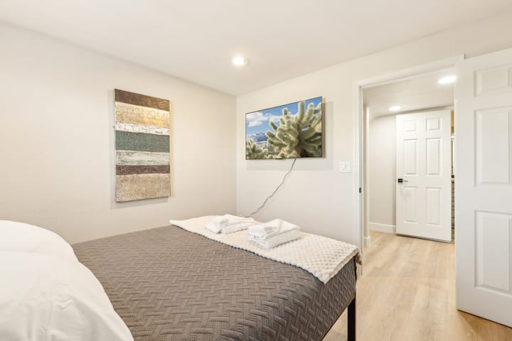 Very comfortable room with Queen size bed and your own TV