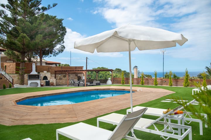 Private Family Villa Kritamo - Crète