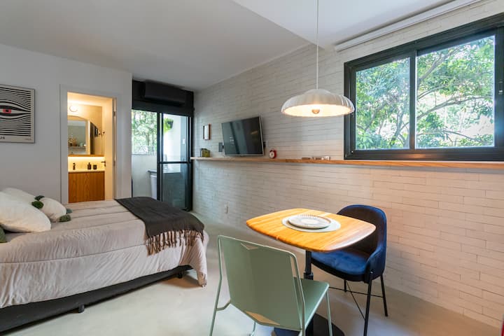 Studio Jardim Com Terraço Perto Do Metro Mackenzie - São Paulo