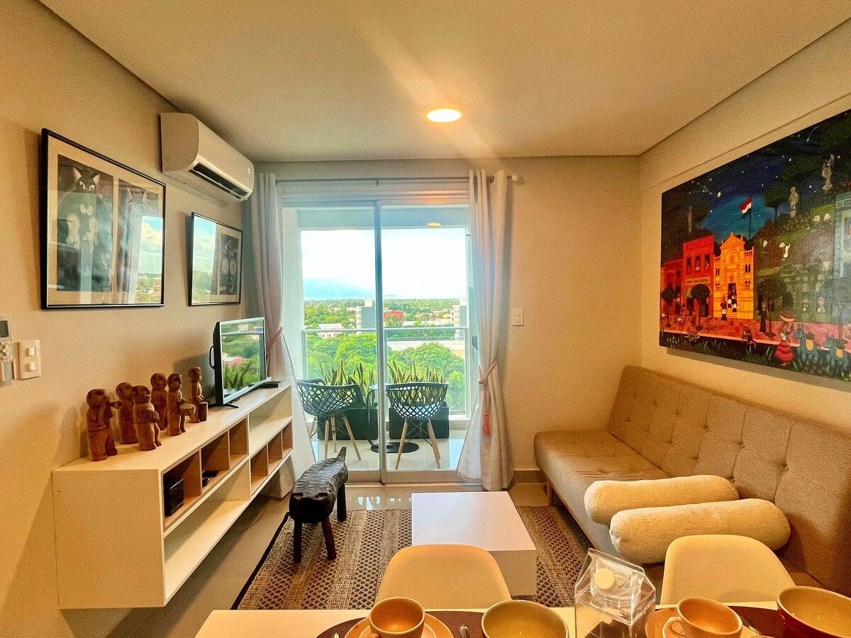 לחשוב על מנוחה והשראה. היא מוקפת באמנות נאיבית, ונעימה ומוארת היטב. ה - Apyka Jaguareté, מושב ילידי, מביא מגע ייחודי. אידיאלי למנוחה וליהנות מסביבה עם זהות תרבותית ואישיות. 