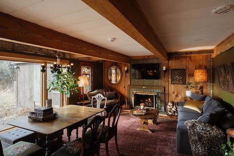 Secluded & Artful 1840 Farmhouse Retreat, 53 Acres