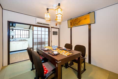 Traditional Japanese House Near Osaka Castle