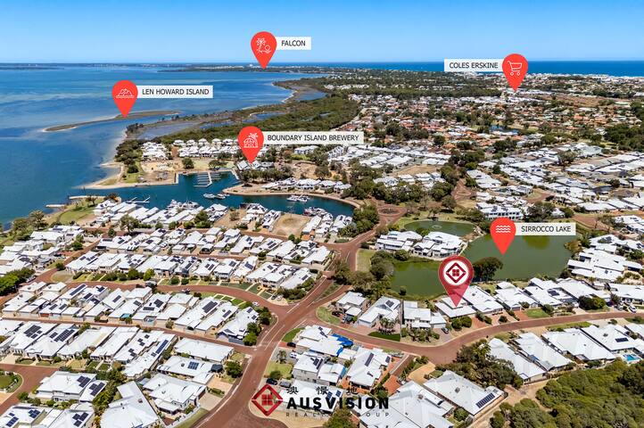 Mandurah Rockingham Beach 2-Story Lakehouse Perth