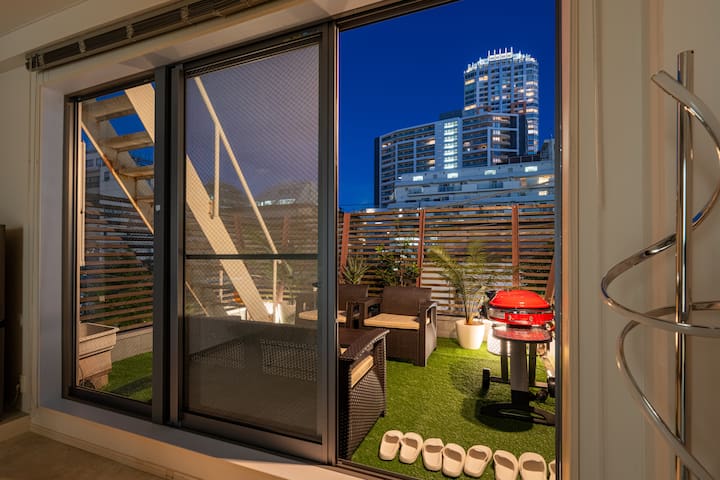 New/渋谷駅/3分/原宿/表参道/最大8名/スクランブル交差点/貸切/夜景/広々ルーフバルコニー