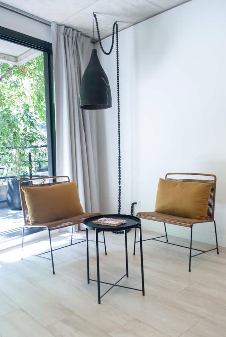 Studio em Palermo em prédio com entrada por código