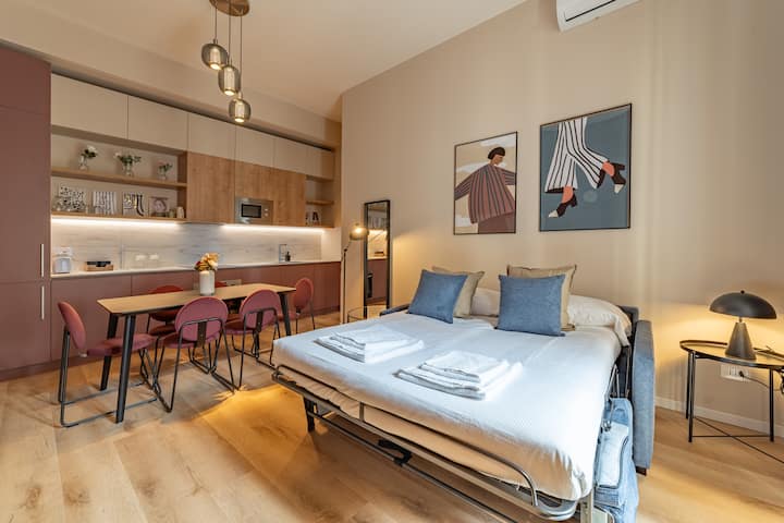 5' De La Gare Centrale, Avec 2 Chambres à Coucher - Milán