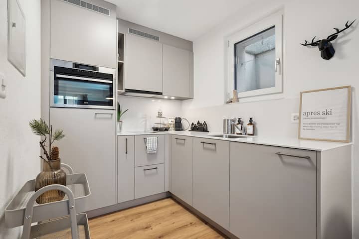 Studio Vue Montagne + Parking Gratuit - Amden
