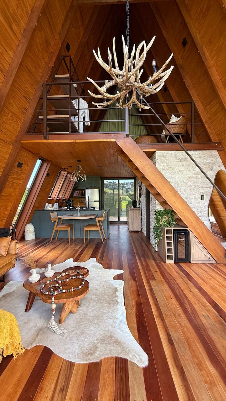 Cabana A-frame Com Hidro E Vista Panorâmica - Brazil