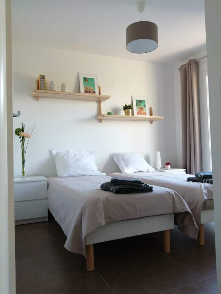 Chambre enfants 2 lits 80*200