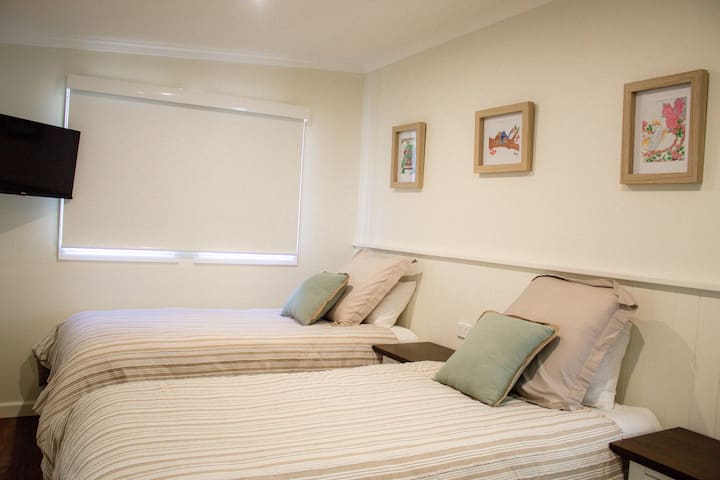 Two King Single Beds that can be made into a single King Sized Bed upon request