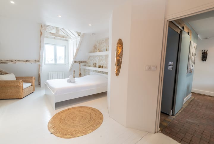 Suite principal con cama de 160 cm muy agradable