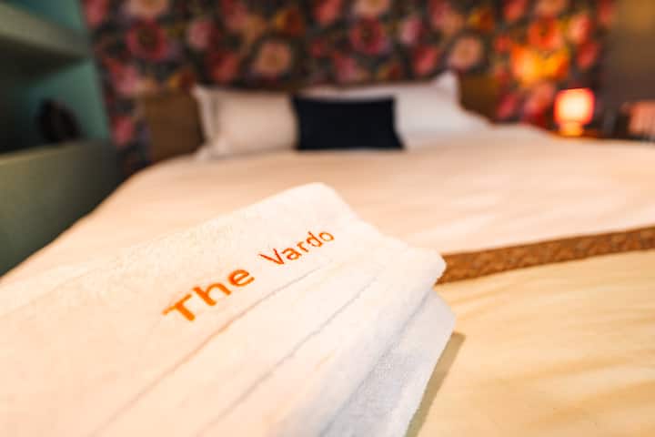 Inscrição "The Vardo" em nossas toalhas de algodão premium