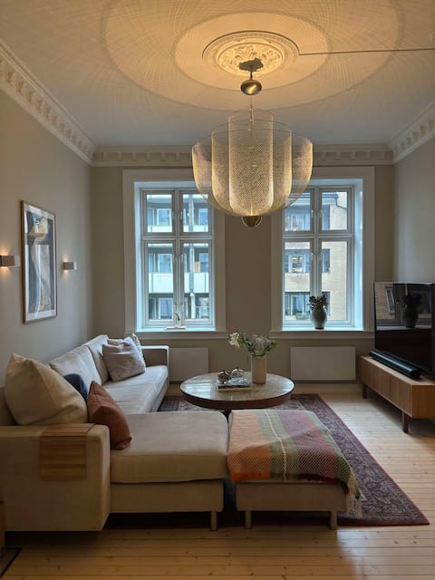 Central, large apartment in Oslo. Free parking