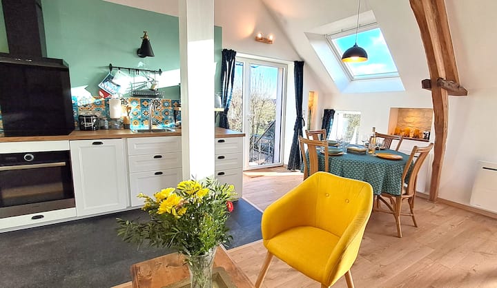 "Le P'tit Vert" Loft Convivial à La Campagne /Caen - Normandie