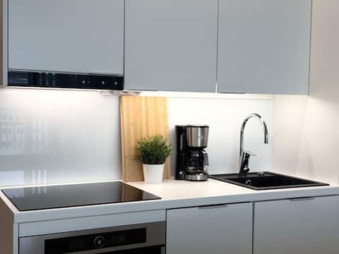 Successful Airbnb property: Scandi style with a top location in Keskusta
