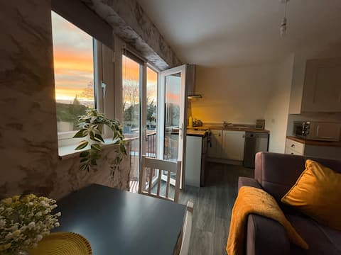 Top Airbnb: Apartment with large driveway close to NEC, HS2 in Bickenhill And Marston Green