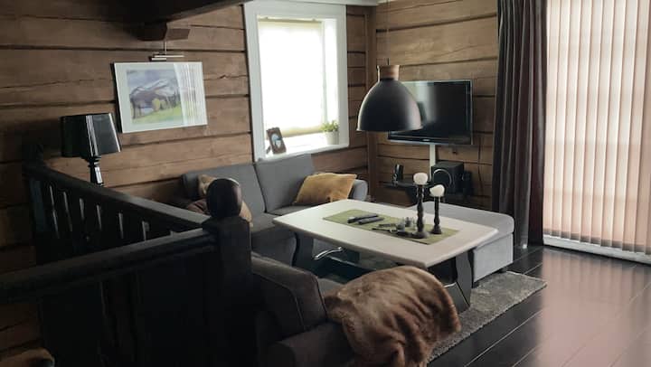 Salon avec télévision au niveau 2