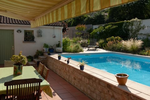 Villa with garden and pool