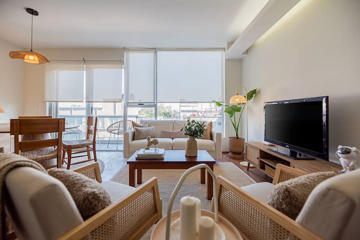 DeseoCondesa|2BR apt con 2 balcones |gym+alberca