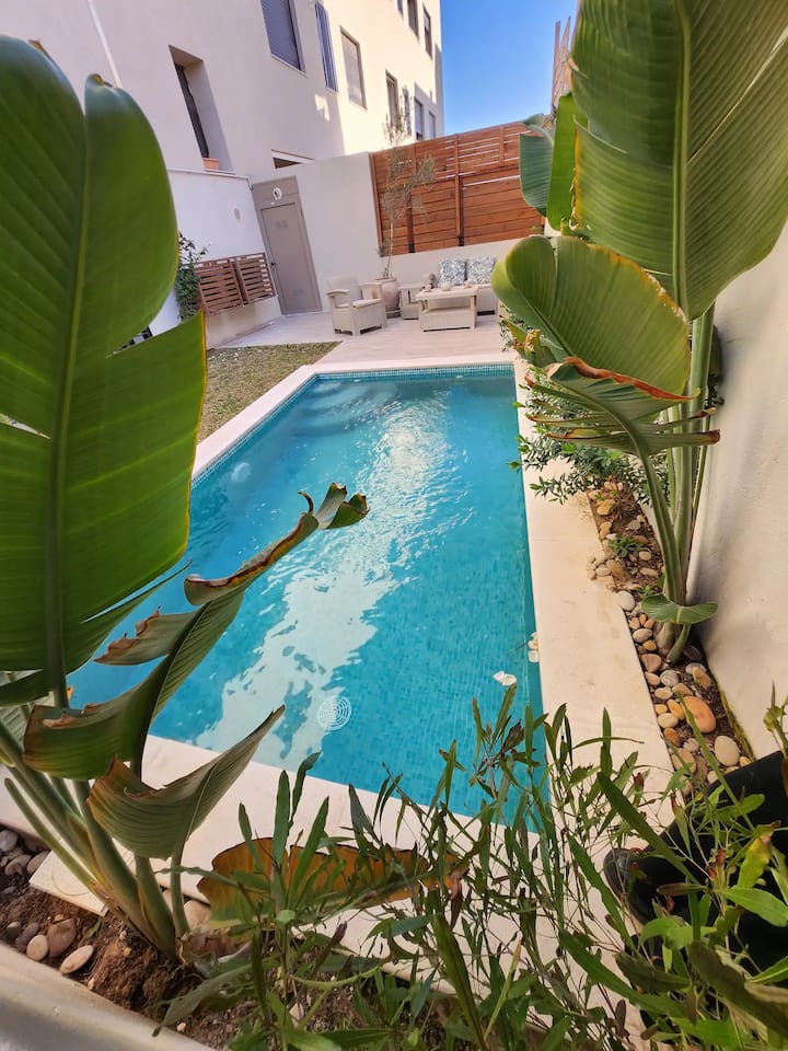 One Bedroom Jad Paradis Piscine Chauffée - La Marsa