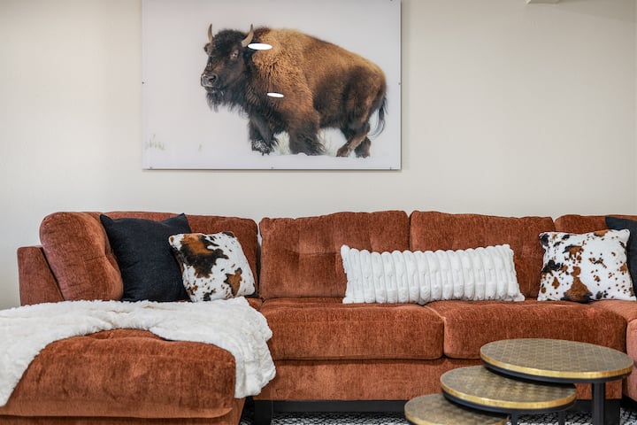 Земјени нијанси, богати текстури и кимнување на бизони кои шетаат во Јужна Дакота.