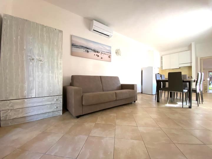 Conchiglia 2br -100m Sea-garden-wifi -Ac - Parking - Posada