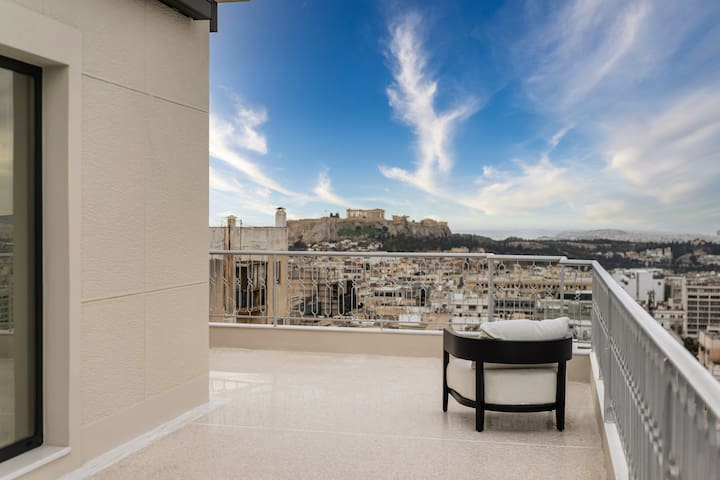 The Athenian Penthouse with Acropolis Views
