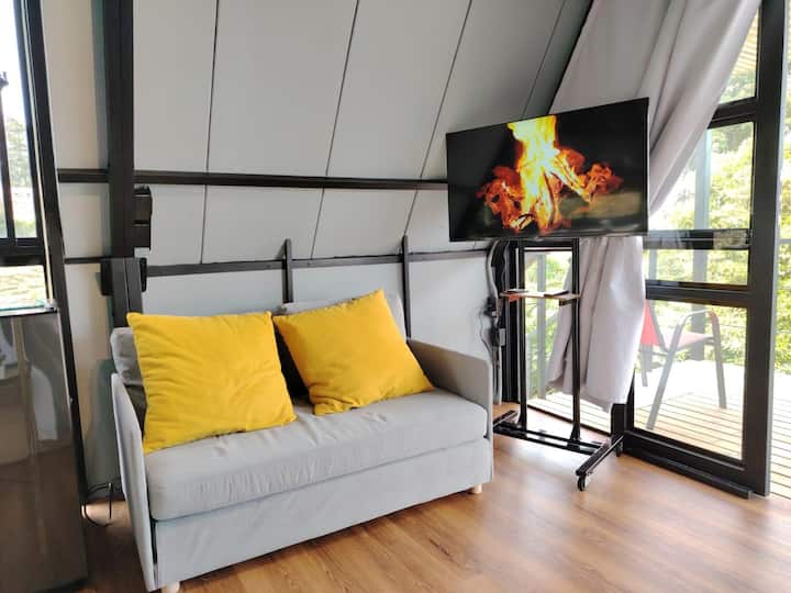 Cabaña A-frame , Naturaleza Y Confort - Bello