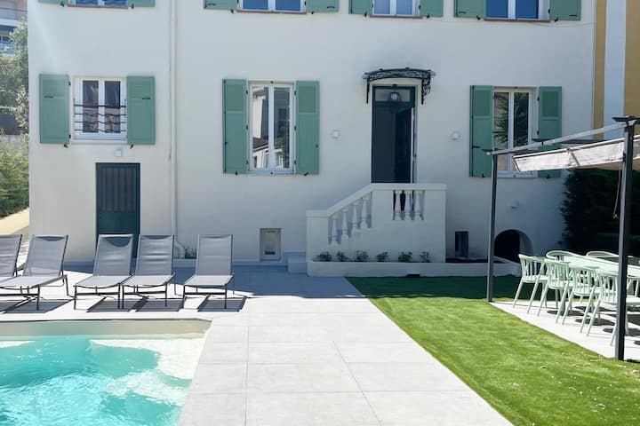 Villa Luxe Centr Ville Cannes 10 P Sauna Hamam Gym - Cannes