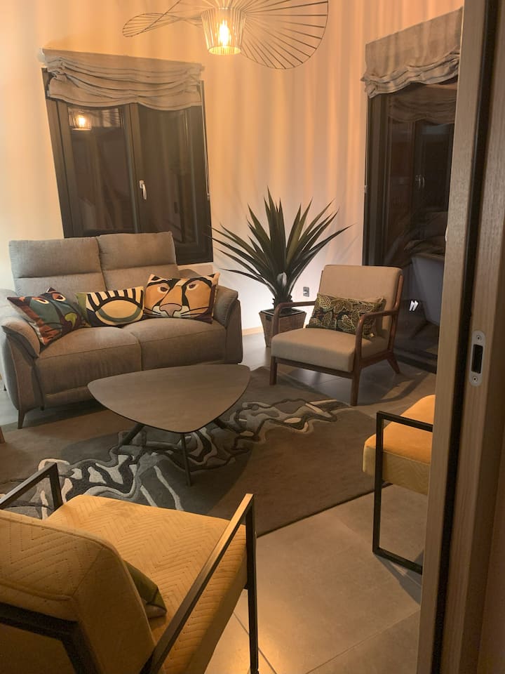 Salón acogedor de 6 lugares