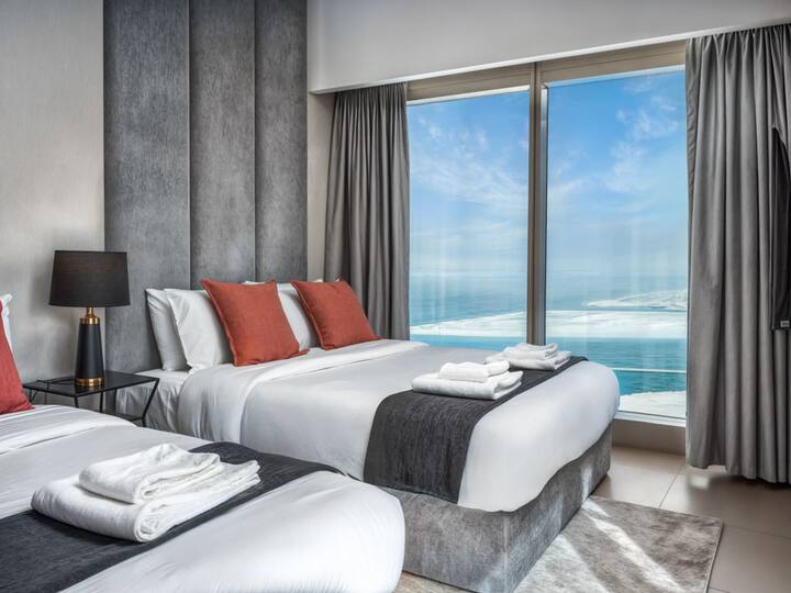 غرفة النوم 2: سريران مزدوجان