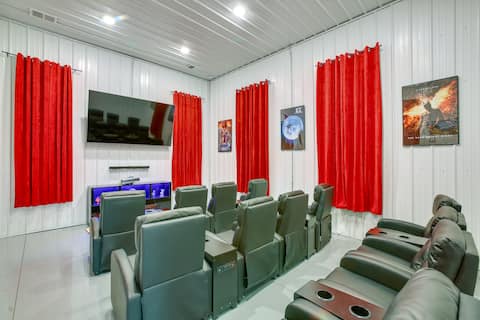 Group Getaway in Cadillac W/ Theater & Hot Tub