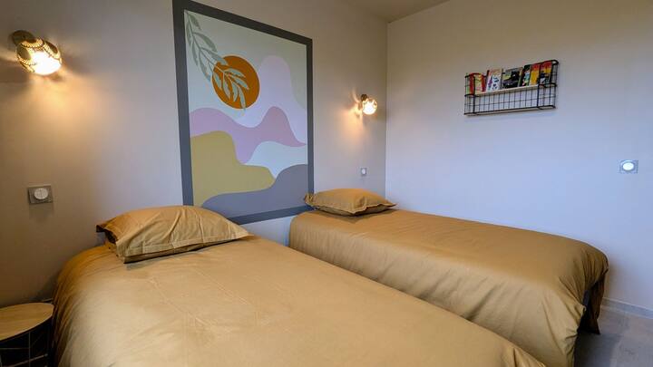 chambre 2 couchages de 90 x 190