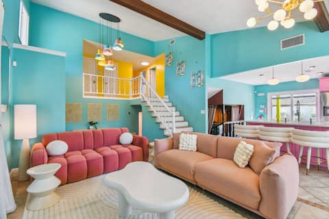 Top performing Airbnb: Private Arcade • Pool+Slide • Theater • Beach in Largo