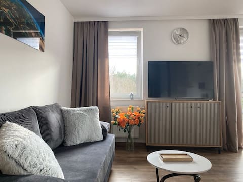 Top performing Airbnb: Suite apartment with balcony 32 sqm in łagiewniki Borek Fałęcki