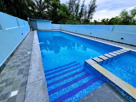 Tranquil 2BR Retreat, Private Pool, Mahabalipuram