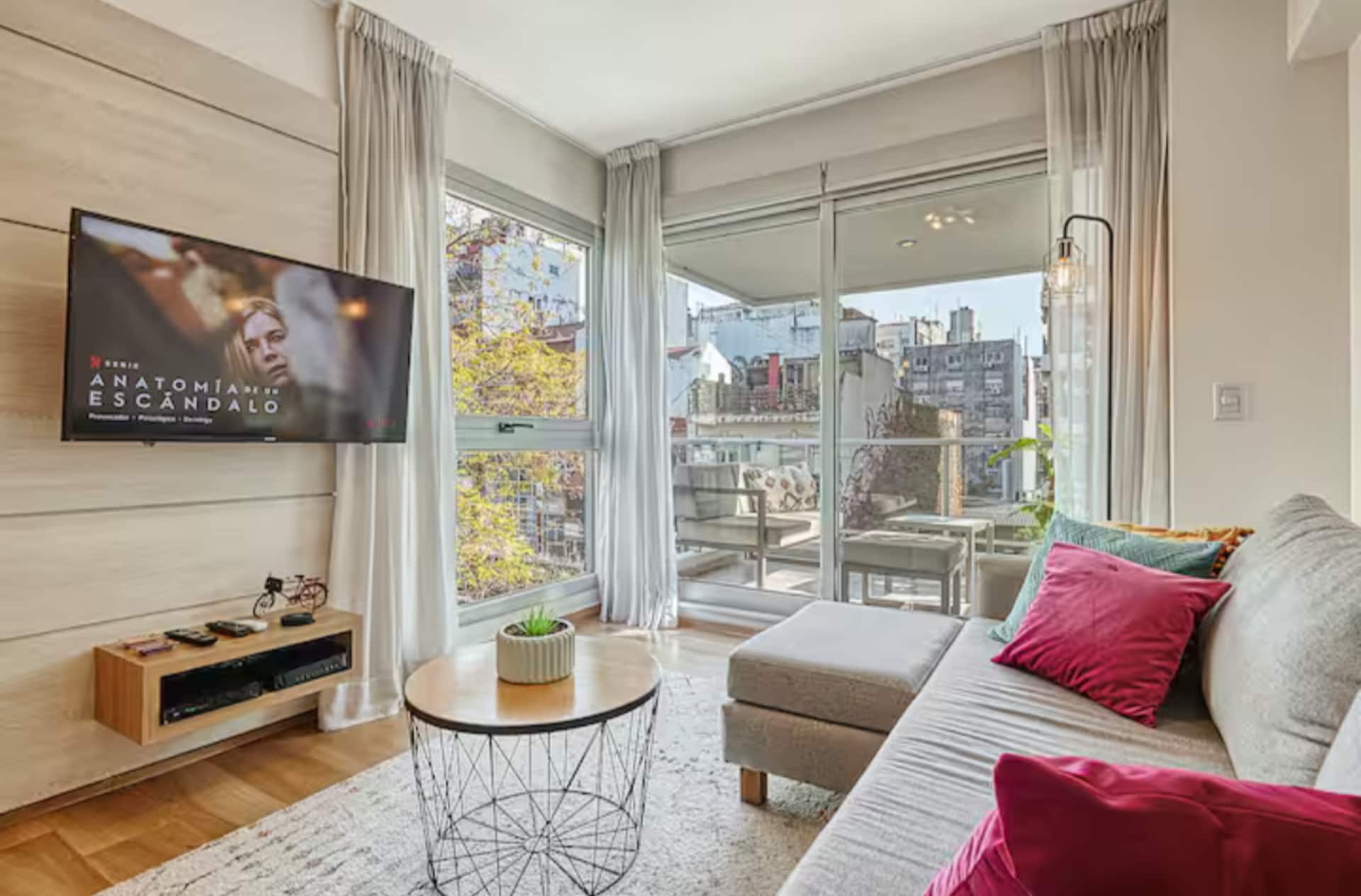 Apartamento de 1 quarto mobiliado em Palermo Soho