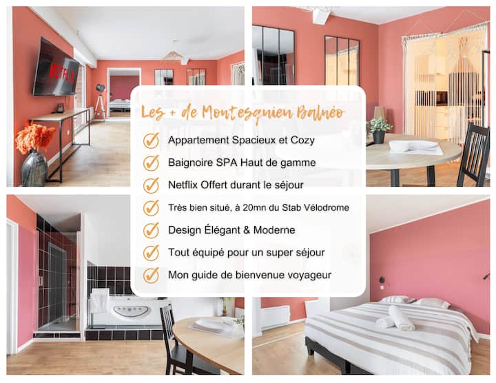 Cozy-wifi-le Montesquieu Balnéo - Roubaix