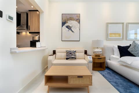 Popular Airbnb listing: Palmoral Collection Studio surrounded by Gardens in Jebel Ali First