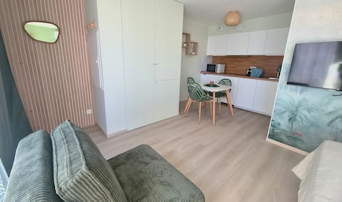 Annonce Airbnb populaire: Air-conditioned studio near the site à Diocèse De Metz