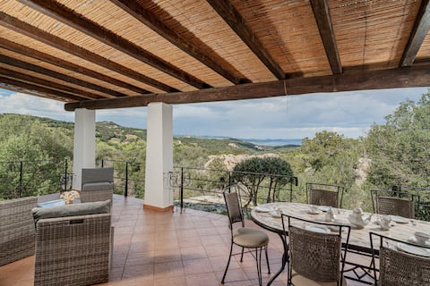 [Villa surrounded by nature] with sea view