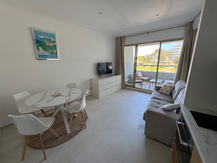 Marina Zen : Plage à 50m, Gare, Parking, 40m2 - 3p - Villeneuve-Loubet