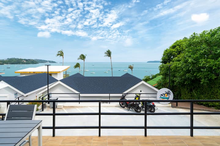 哦先生·临海双卧海景度假屋50平米（1分钟到海滩）a - Phuket
